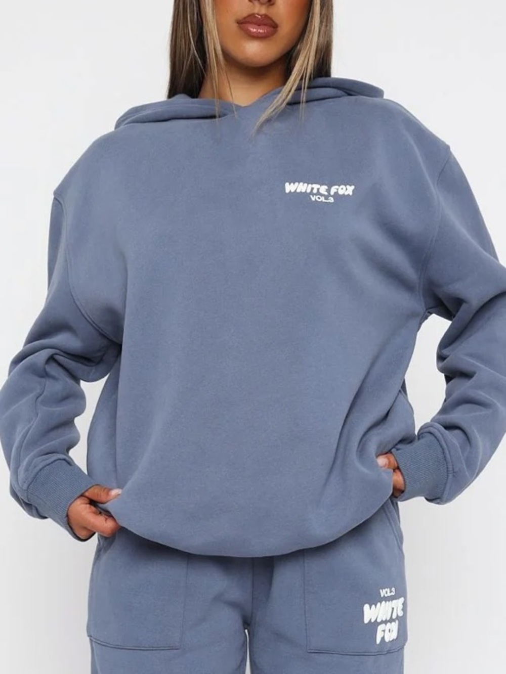 White Fox Boutique Hoodie Vol. 3 Sweater in Ocean size Small/Medium